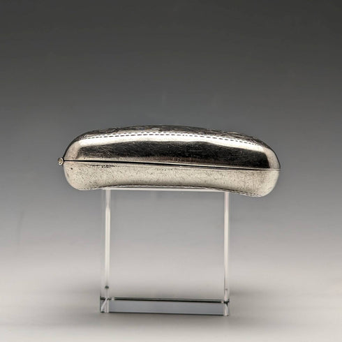 1915 British antique sterling silver cigarette case 70g Joseph Gloster